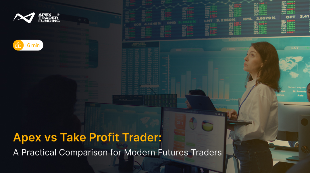 Blog header image - Apex vs Take Profit Trader_